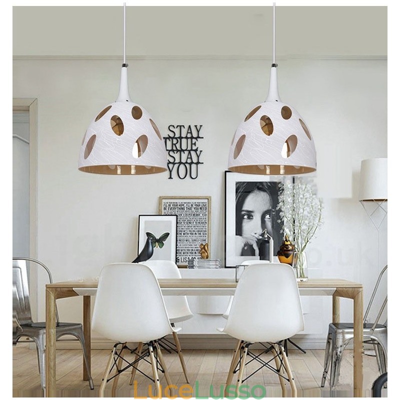 Lampada a sospensione in vetro moderna e contemporanea