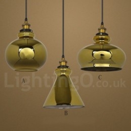 Lampada a sospensione in vetro europeo