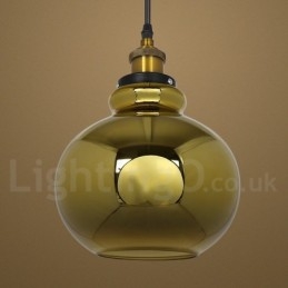Lampada a sospensione in vetro europeo
