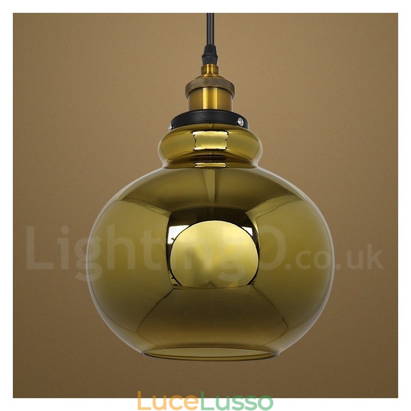 Lampada a sospensione in vetro europeo