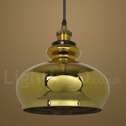 Lampada a sospensione in vetro europeo