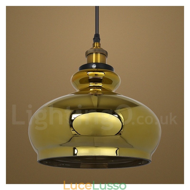 Lampada a sospensione in vetro europeo