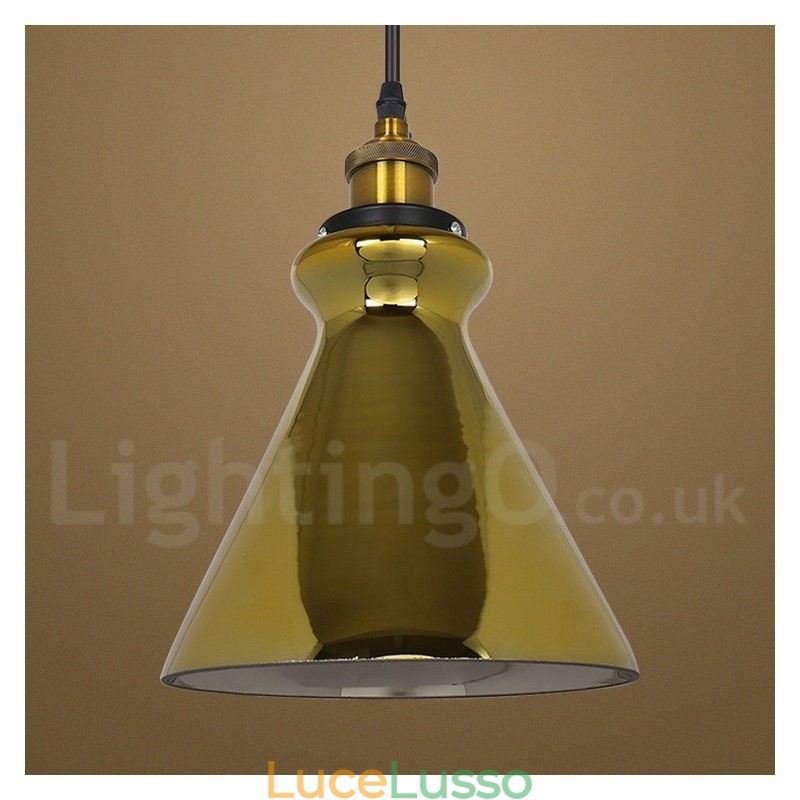 Lampada a sospensione in vetro europeo