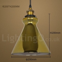 Lampada a sospensione in vetro europeo