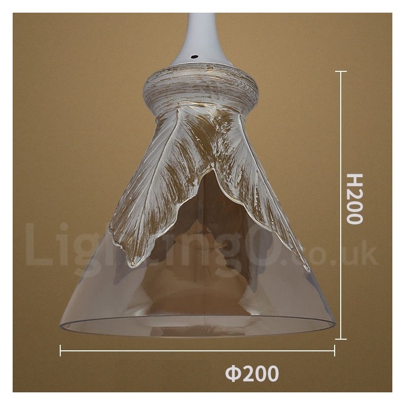 Lampada a sospensione in vetro moderna e contemporanea europea
