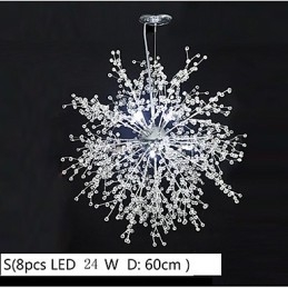 Lampada a sospensione Firework in acciaio inossidabile Dente di leone