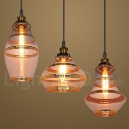 Lampada a sospensione in vetro europeo da bar lounge
