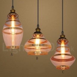 Lampada a sospensione in vetro europeo da bar lounge