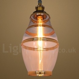 Lampada a sospensione in vetro europeo da bar lounge