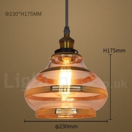 Lampada a sospensione in vetro europeo da bar lounge