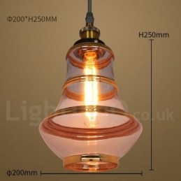 Lampada a sospensione in vetro europeo da bar lounge