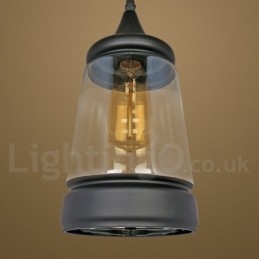 Lampada a sospensione in vetro retrò europeo da salotto