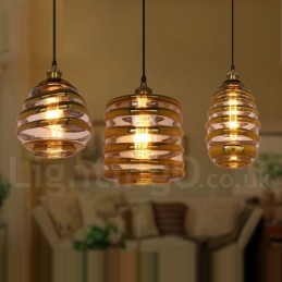 Lampada a sospensione in vetro europeo Lampada a sospensione da bar e lounge
