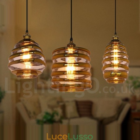 Lampada a sospensione in vetro europeo Lampada a sospensione da bar e lounge Lampada a sospensione in vetro europeo Lampada a sospensione da bar e lounge