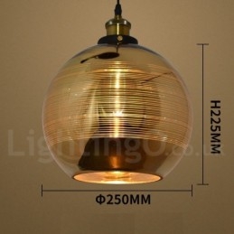 Lampada a sospensione in vetro europeo Lampada a sospensione da caffè