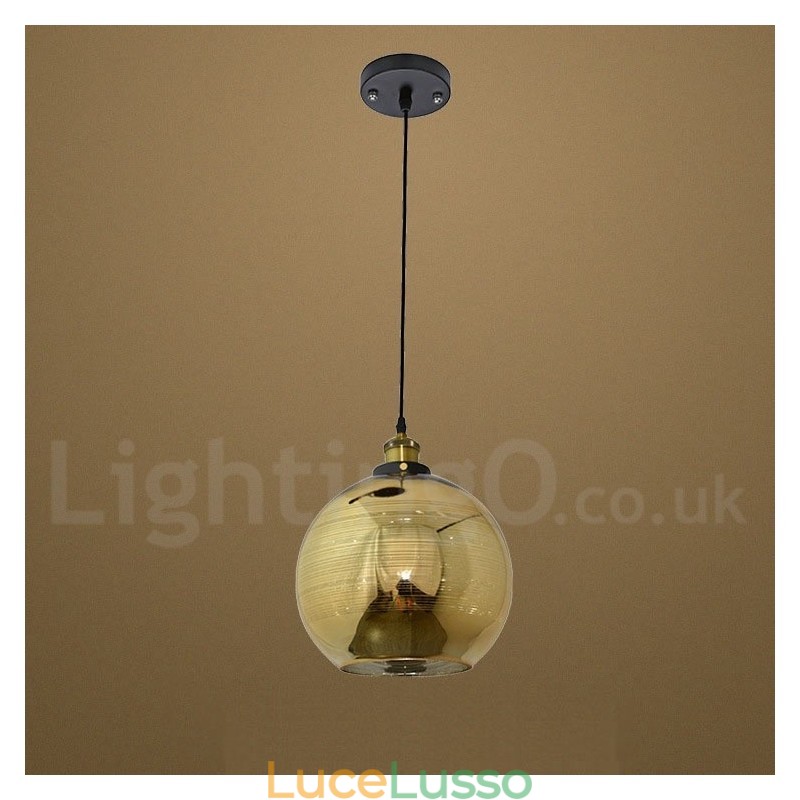 Lampada a sospensione in vetro europeo Lampada a sospensione da caffè