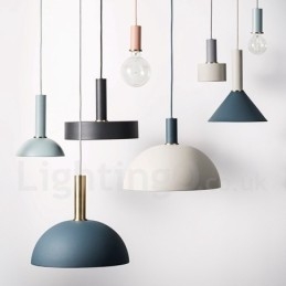 Lampada a sospensione da caffè moderna e contemporanea in stile nordico da 1 luce