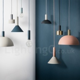 Lampada a sospensione da caffè moderna e contemporanea in stile nordico da 1 luce