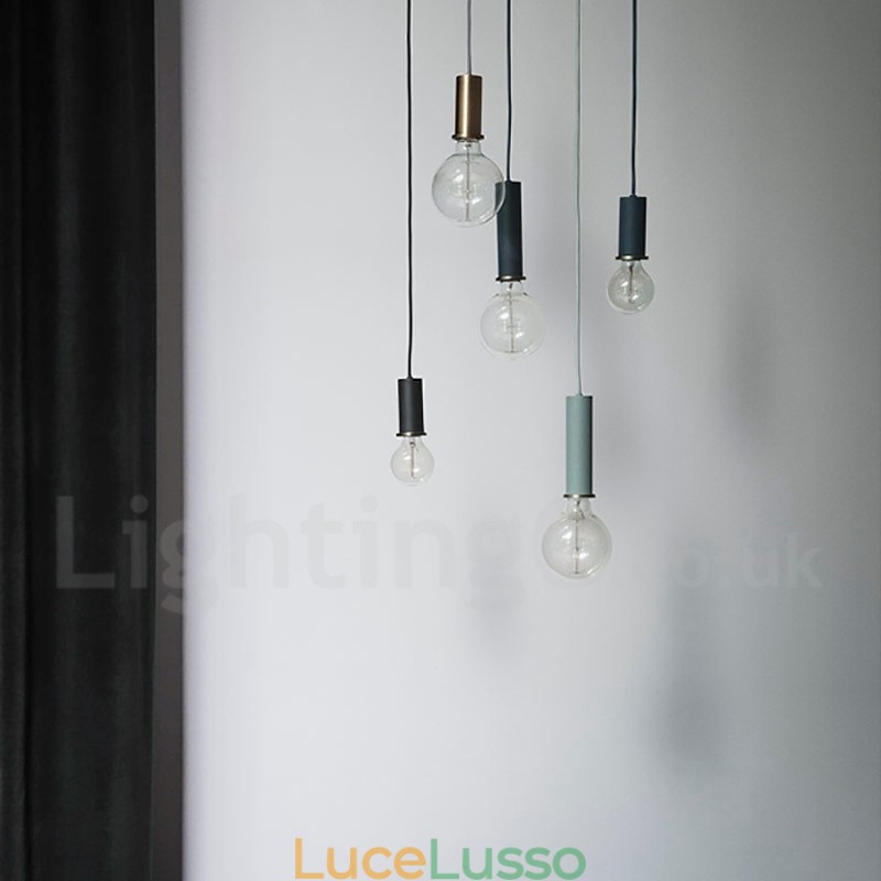 Lampada a sospensione da caffè moderna e contemporanea in stile nordico da 1 luce