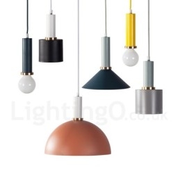 Lampada a sospensione da caffè moderna e contemporanea in stile nordico da 1 luce