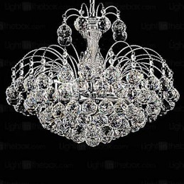 Lampadario di lusso moderno in cristallo a 3 luci