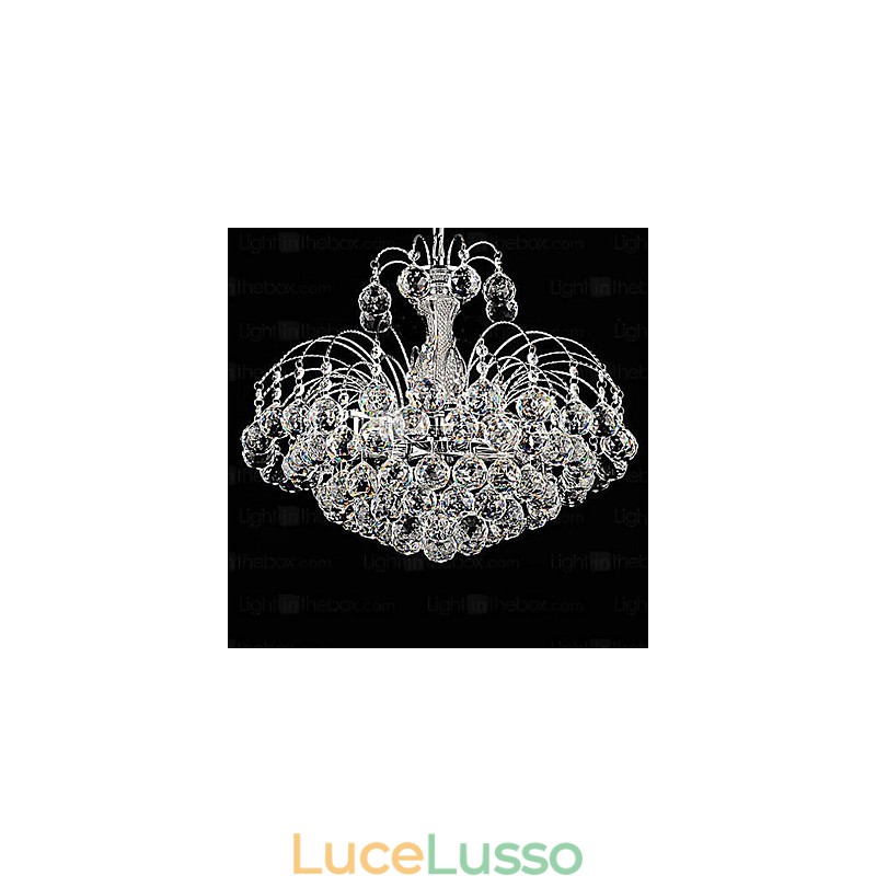 Lampadario di lusso moderno in cristallo a 3 luci