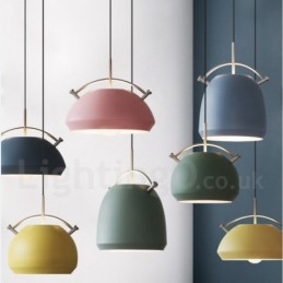 Lampada a sospensione da caffè moderna e contemporanea in stile nordico da 1 luce