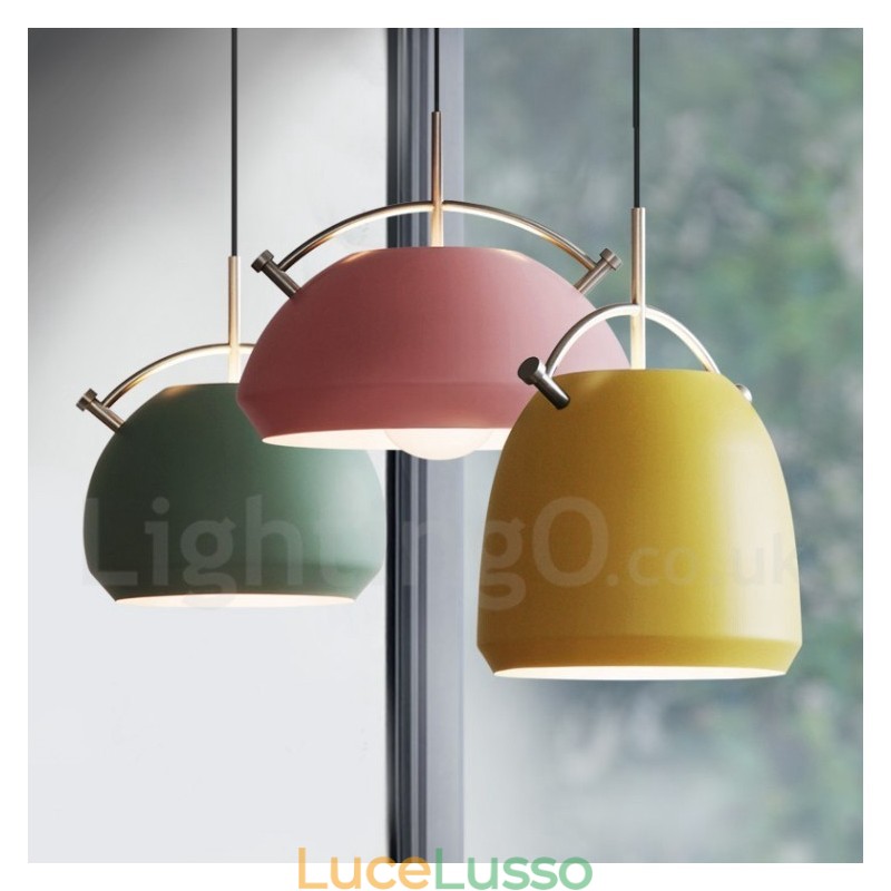 Lampada a sospensione da caffè moderna e contemporanea in stile nordico da 1 luce