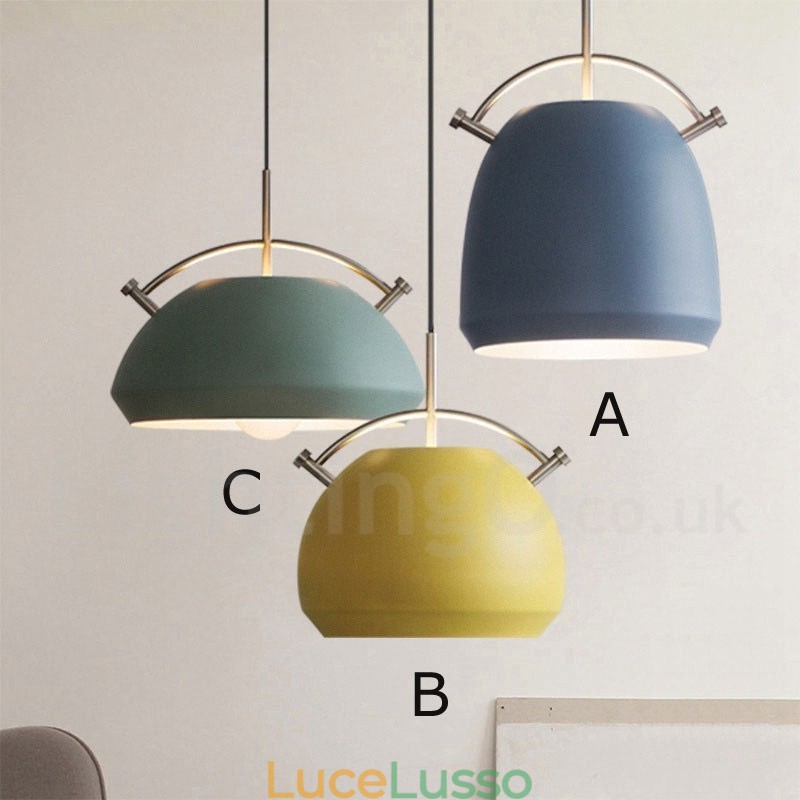 Lampada a sospensione da caffè moderna e contemporanea in stile nordico da 1 luce