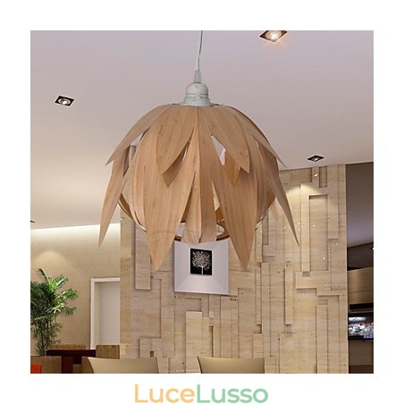 Lampadario in bambù con gabbia per uccelli, stile vintage e creativo Lampadario in bambù con gabbia per uccelli, stile vintage e creativo