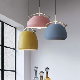 Lampada a sospensione da caffè moderna e contemporanea in stile nordico da 1 luce