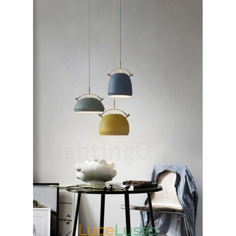 Lampada a sospensione da caffè moderna e contemporanea in stile nordico da 1 luce