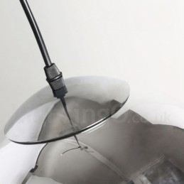 Lampada a sospensione moderna e contemporanea in vetro da caffè con placcatura a 1 luce