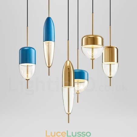 Lampada a sospensione moderna in vetro contemporaneo da 1 luce Lampada a sospensione moderna in vetro contemporaneo da 1 luce