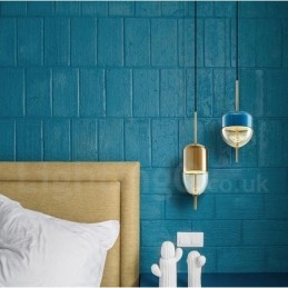 Lampada a sospensione moderna in vetro contemporaneo da 1 luce