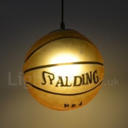1 luce vintage moderna contemporanea lampada a sospensione con paralume in vetro da basket