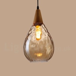 Lampada a sospensione in vetro moderno e contemporaneo in stile nordico da 1 luce