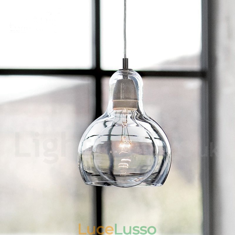 Lampada a sospensione moderna in vetro contemporaneo in stile nordico da 1 luce