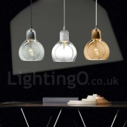 Lampada a sospensione moderna in vetro contemporaneo in stile nordico da 1 luce