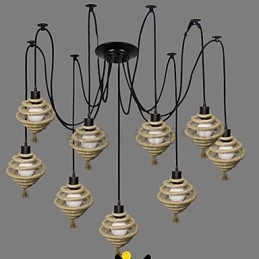 Lampadario a nido d'ape in stile retrò in stile nordico. Lampadario The Heavenly Maids Scatter Blossoms.