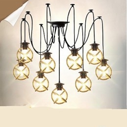 Lampada a corda Lampadario Abbigliamento lungo Creativo Le fanciulle celesti spargono fiori. Lampada ragno