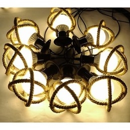 Lampada a corda Lampadario Abbigliamento lungo Creativo Le fanciulle celesti spargono fiori. Lampada ragno