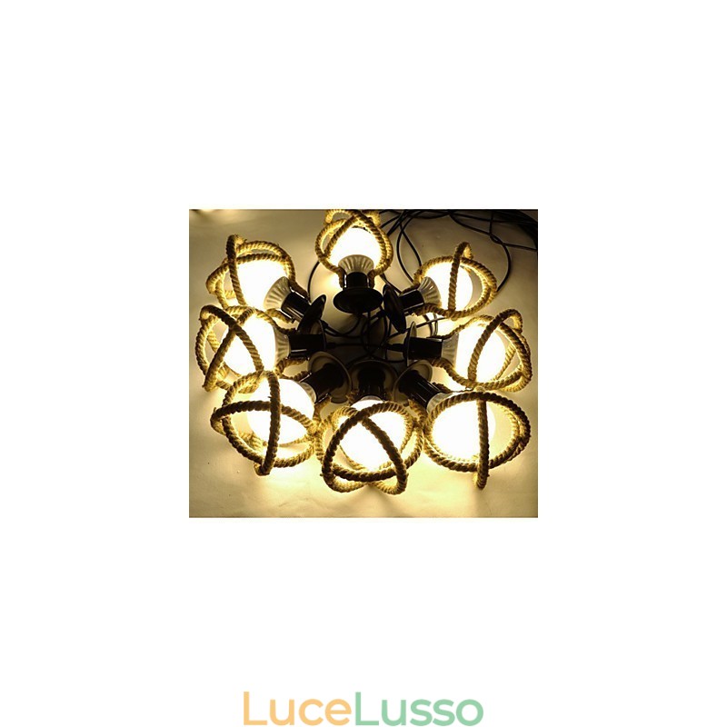 Lampada a corda Lampadario Abbigliamento lungo Creativo Le fanciulle celesti spargono fiori. Lampada ragno