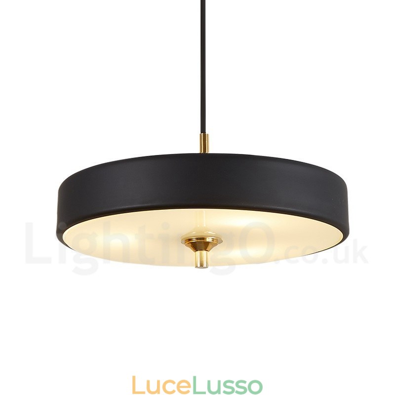 Lampada a sospensione moderna contemporanea di lusso con paralume in vetro