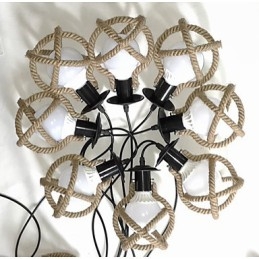 Lampada a corda Lampadario Abbigliamento lungo Creativo Le fanciulle celesti spargono fiori. Lampada ragno