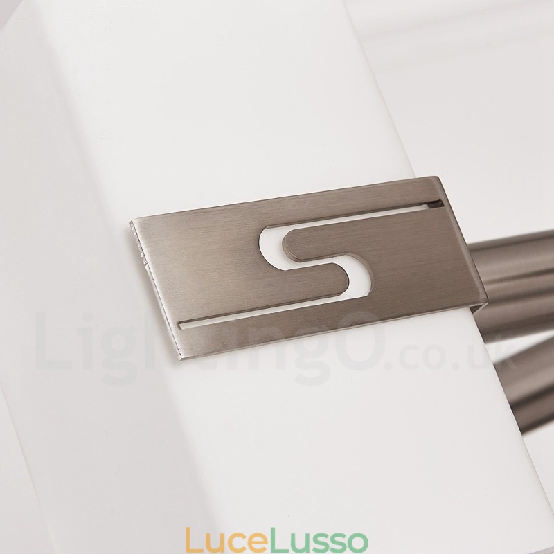 Lampadario moderno contemporaneo a 6 luci con paralume in vetro