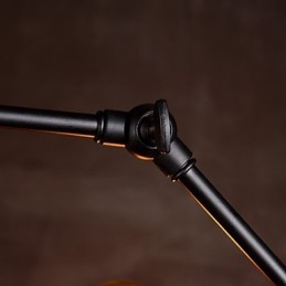 Lampadario creativo in nichel spazzolato a 8 luci