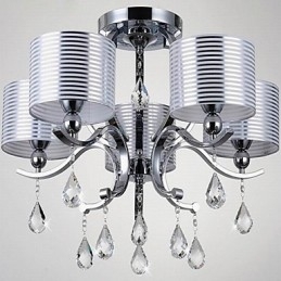 Lampadario moderno in cristallo K9 a 6 luci