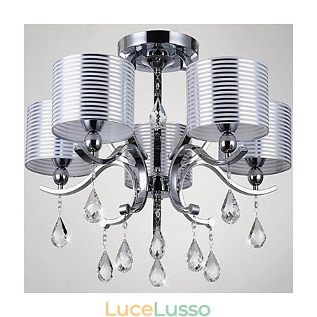 Lampadario moderno in cristallo K9 a 6 luci Lampadario moderno in cristallo K9 a 6 luci