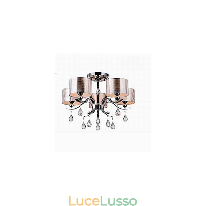 Lampadario moderno in cristallo K9 a 6 luci